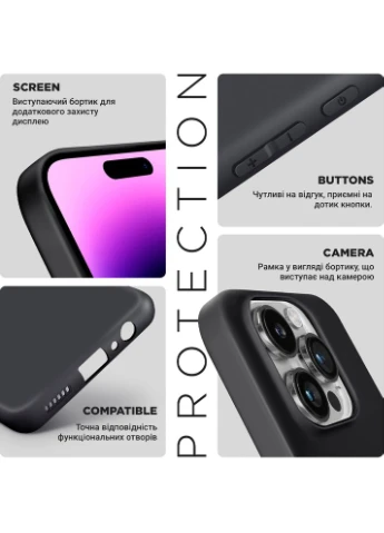 Чехол Matte Slim Fit для Tecno Spark Go 3 4G Camera cover Black (ARM91026) ArmorStandart (399518124)