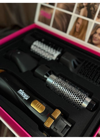 Фен-щітка для волосся 50001 з обертовою насадкою 4в1 1200 Вт Чорний DSP (362347127)