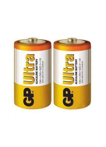 Батарейка D Ultra LR20 * 2 (13AU-U2 / 4891199034442) GP (394053405)