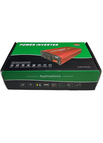 Інвертор перетворювач напруги 12V 220V 1200W автомобільний (1756375645) No Brand (335008784)