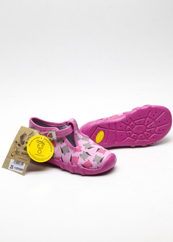 Капці дитячі текстильні рожеві для дівчаток Befado 110P508N (318553419)