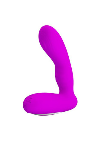 Масажер простати з вібратором та пульсацією силікон анальна пробка заряджання USB 12 режимів Piper Pretty Love (317747776)