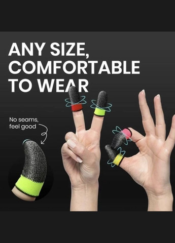 Напальчники геймерские (носки) для игр сенсорные (Pubg mobile/COD/Free fire) 2 шт Серый CHOICE (318453686)