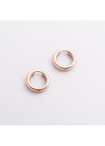 Серьги-кольца Milley в красном золоте с08878 Oniks (361669767)