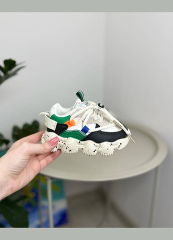 Белые детские кроссовки белые 1245 No Brand