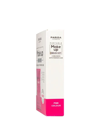 Пензлі для макіяжу в наборі 5 шт Рожеві Parisa Cosmetics (337362144)