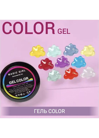 Набір різних гелів (гель, гель желе, полігель, преміум гель, кольоровий гель, рідкий полігель) 6 шт Magic Girl (364551294)