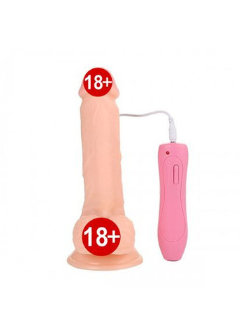Вибратор фаллос Tornado M 205 * 38 мм фаллоимитатор с вращением на присоске вагинальный анальный Lovetoy (303907893)
