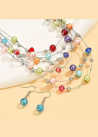 Біжутерія Набор комплект Кольє та сережки No Brand (347250597)