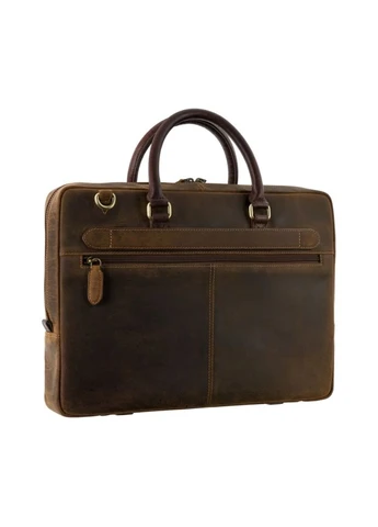 Сумка чоловіча шкіряна ML50 Carl Oil Tan коричнева Visconti (393221002)