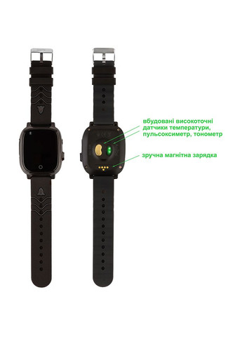 Смарт-годинник GO005 4G WIFI Thermometer Black Amigo (315862494)