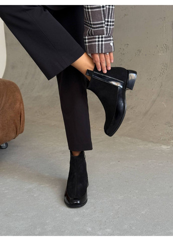 Осенние классические демисезонные ботинки Helen из натуральной замши