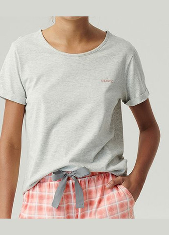 Светло-серая всесезон пижама футболка + шорты Atlantic