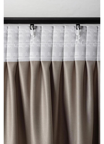 Штори з мікровелюру 2шт. 3м х від 2,5м до 3м HYGG (370367195)