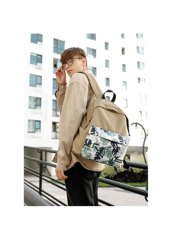 Мужской рюкзак Active тканевый с принтом "monstera" Sambag (369368707)