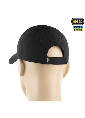 Бейсболка тактическая Elite Flex рип-стоп Black M-TAC (315339008)