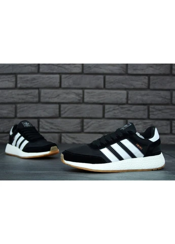 Чорні літні кросівки iniki boost runner by9727 No Brand