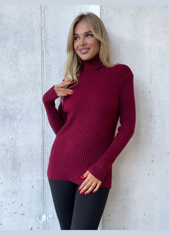 Бордовий зимовий светр wn20-575 бордовий ISSA PLUS