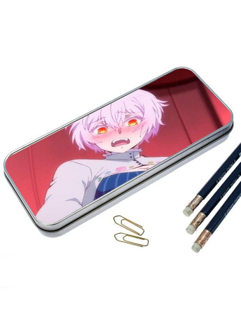 Пенал школьный для мальчика и девочки металлический Мемуары Ванитаса #008 7*18 см Silver No Brand (309151906)