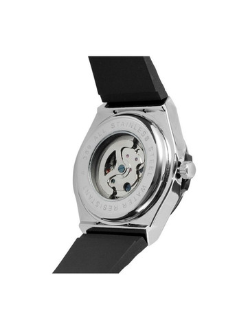 Механические мужские наручные часы Forsining армейские стальные с аналоговым циферблатом черные (sku_534) No Brand (350906527)