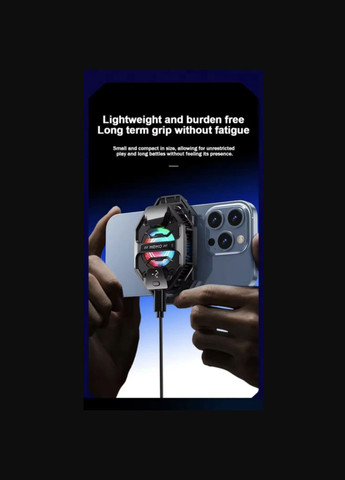 Кулер вентилятор охолодження для телефону ігор та стриму CoD Fortnite Sarawolf (Free Fire курки PUBG Mobile Fifa ) DL20 Memo (340276171)