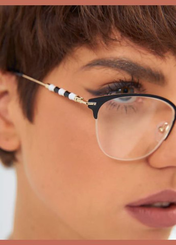 Жіночі окуляри для зору, для читання +3.75 напівоправа металл Ralph (337171406)