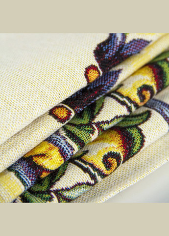 Скатертина гобеленова прямокутна ошатна, святкова скатертина з гобелену для прямокутного столу, святковий обрус на стіл 137х180 Maystat (305390422)