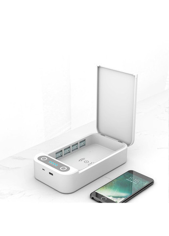 Багатофункціональний УФ стерилізатор ST801 з бездротовою зарядкою UV Sterilizer Black VHG (360771916)