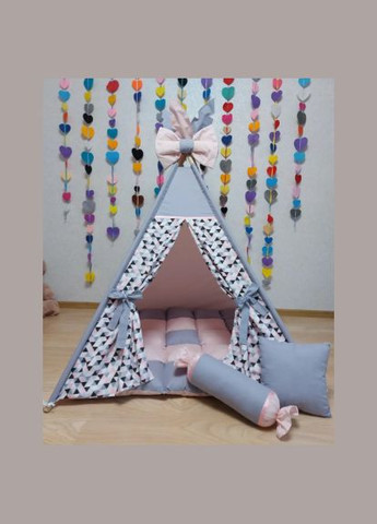 Дитячий вігвам Мрія Повний комплект ( +м"який коврик +подушки) Розмір 115*115 No Brand (304287803)