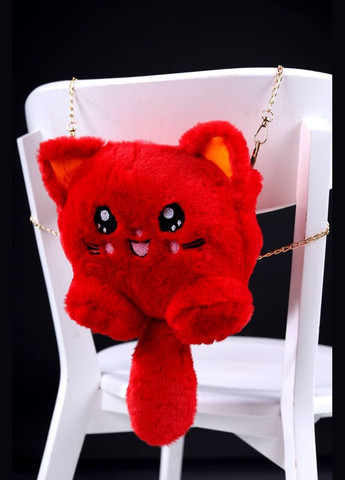 Сумка-рюкзак дитяча Кішечка червона код 7-443 PTR No Brand (317764133)