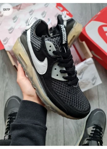 Белые летние кроссовки nike air max 90 x terrascape black/white/lime найк аир макс 90 No Brand