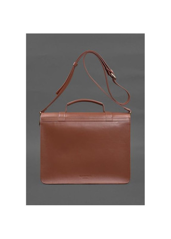 Сумка мужская кожаная через плечо портфель Porte Светло-коричневый BlankNote (302008107)