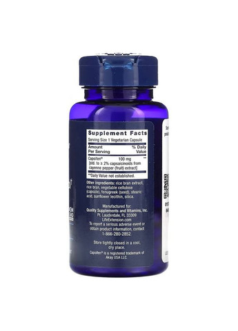 Контроль ваги, Thermo Weight Control,, 60 вегетаріанських капсул Life Extension (330626602)