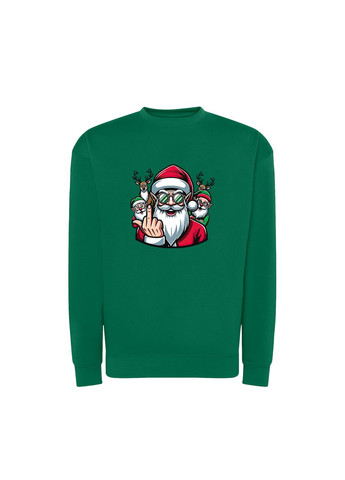 Зелений новорічний світшот з принтом "подарунки - за кеш!" (10931439373) ТiШОТКА (368566806)