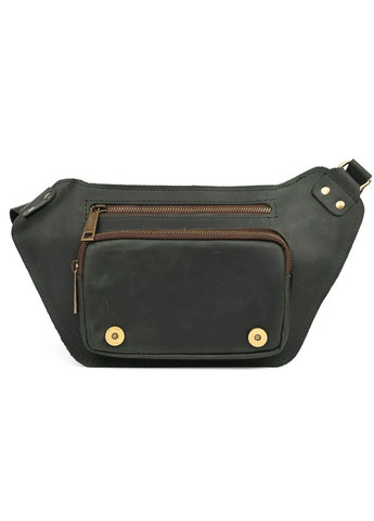 Шкіряна бананка напоясна зелена матова шкіра RE-8127-3md TARWA (316645158)