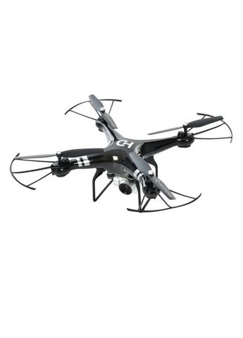 Квадрокоптер із камерою на радіокеруванні CK-23 акумулятор USB зарядне додаткові лопаті світло 27см Чорний Mhz (363831054)