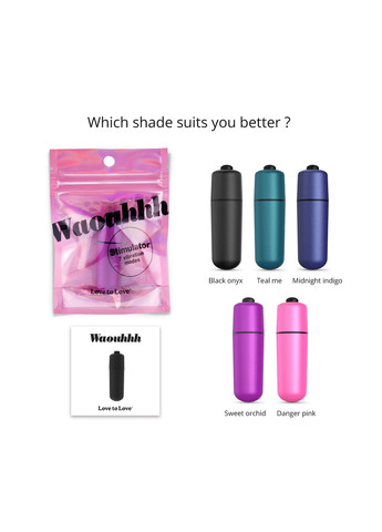 Виброшар WAOUHHH - SWEET ORCHID, 7 режимов, на батарейках - CherryLove Love To Love (332209293)