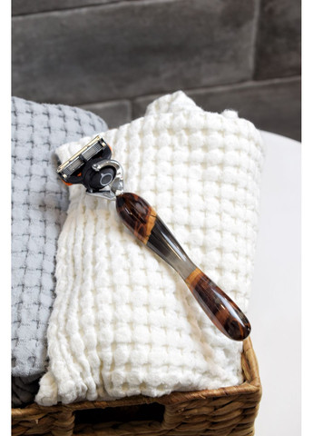 Набір подарунковий Станок для гоління Напівпрозорий графітовий Коробка без смоли EpoxyWood Ukraine (361205577)