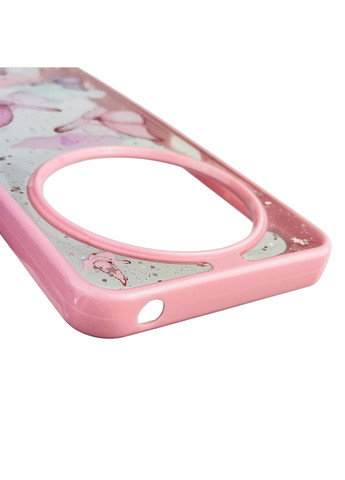 Чехол для Redmi 14C с блёстками с бабочками на сяоми редми 14с розовый Xiaomi (366387811)