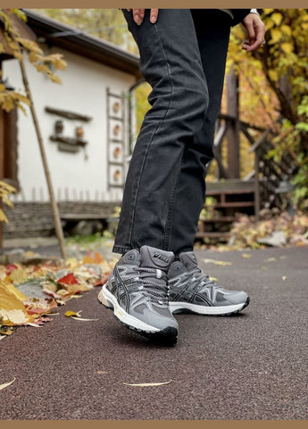 Кроссовки зимние женские и мужские Asics Gel-Kahana 8 winter fur gray | Асикс Гель-Кахана 8 серые внутри мех No Brand серые зима (307827365)