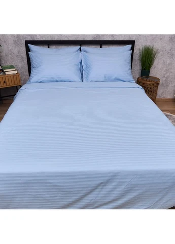 Комплект постільної білизни Satin Stripe Полуторний 143х210 наволочки 2х40х60 (MS-820017200) Moon&Star Sky Stripe (400237544)