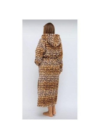 Теплый махровый халат женский шарпей Леопардовый (П4К-am-f-halat-005-03) No Brand (316230842)