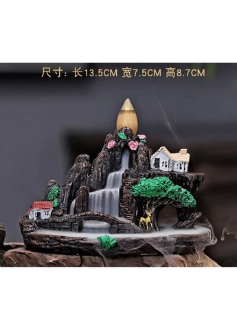 Керамическая горелка для благовоний жидкий дым "Сказочная страна" +20 конусов No Brand (295012711)