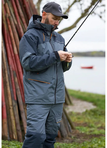 Комбинированный демисезонный костюм thermo guard 3-piece suit charcoal grey melange Savage Gear