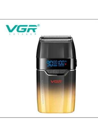 Электробритва VGR V-308 шейвер, двойное лезвие, 9000 RPM, LED дисплей Золотой No Brand (402257710)