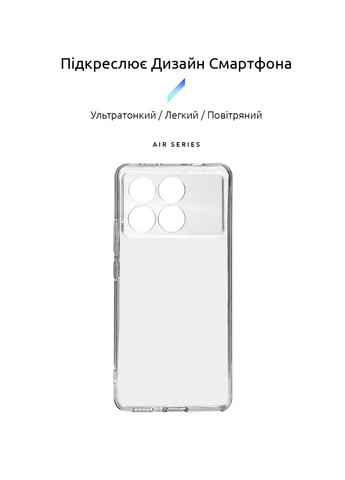 Панель Air для Xiaomi Poco X6 Pro 5G Camera cover Clear (ARM73376) ArmorStandart (289361604)