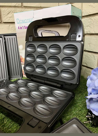 Вафельниця-сендвічниця 4в1 Domotec SI-234B 1200w Digital (370978014)