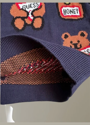 Синий свитшот Guess логотип (347607573)