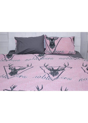 Постільна білизна Бязь Ranforce Elite 17-0516 Noble deers pink Односпальний (2200004666235) Mirson (280435542)