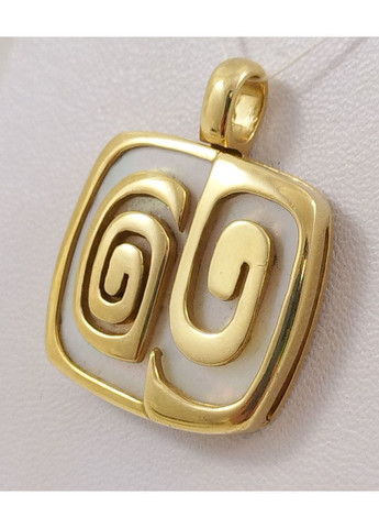 Подвеска золотая с перламутром 1ППрл No Brand Підвіска (370756211)